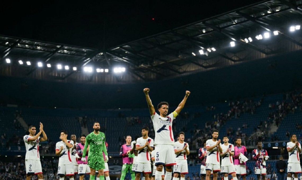 PSG Mencetak Setengah Lusin Gol Ke Gawang Montpellier.